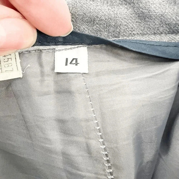 Vintage Cable Car Clothier Suit Skirt Set Womens 14 Gray Blazer Pleated A Line - Picture 6 of 10